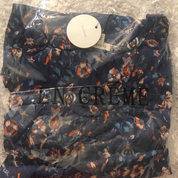 🆕Blue floral front tie long sleeved summer romper - Picture 6 of 6